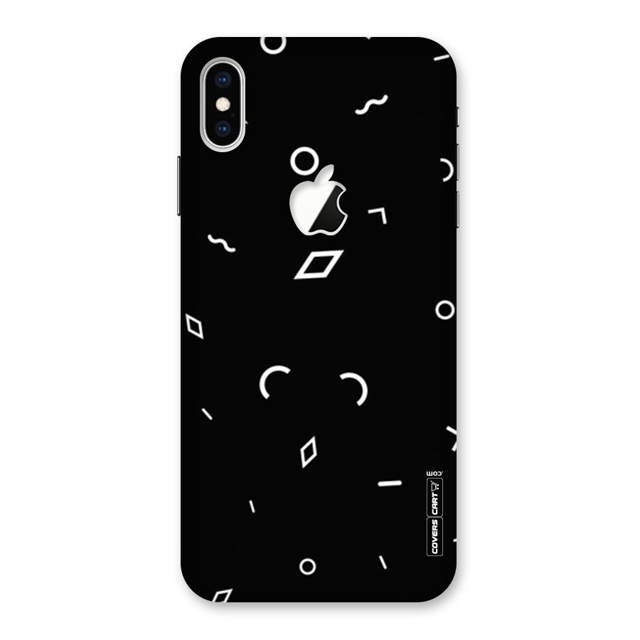 Minimal Shapes Back Case for iPhone XS Max Apple Cut