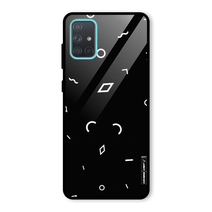 Minimal Shapes Glass Back Case for Galaxy A71