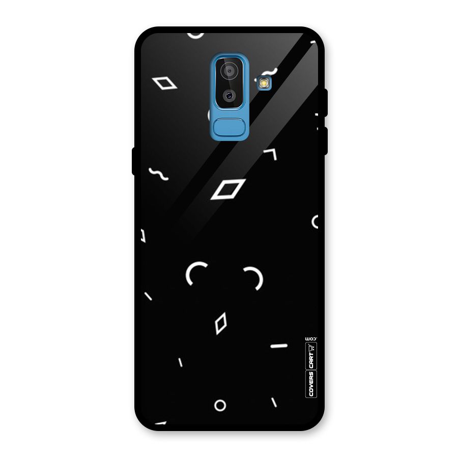 Minimal Shapes Glass Back Case for Galaxy J8