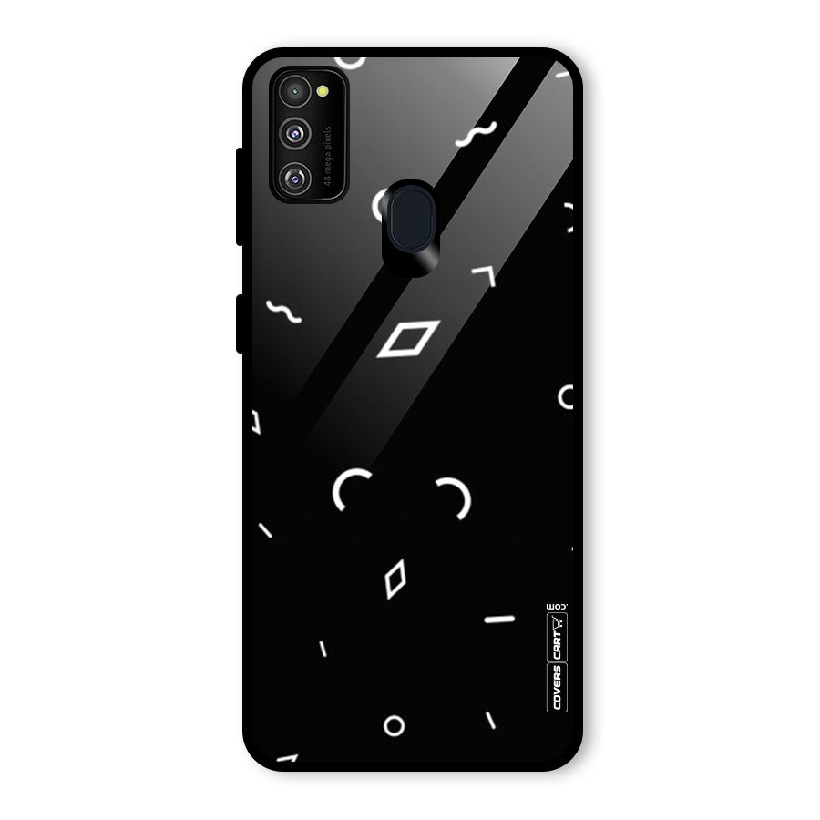 Minimal Shapes Glass Back Case for Galaxy M30s