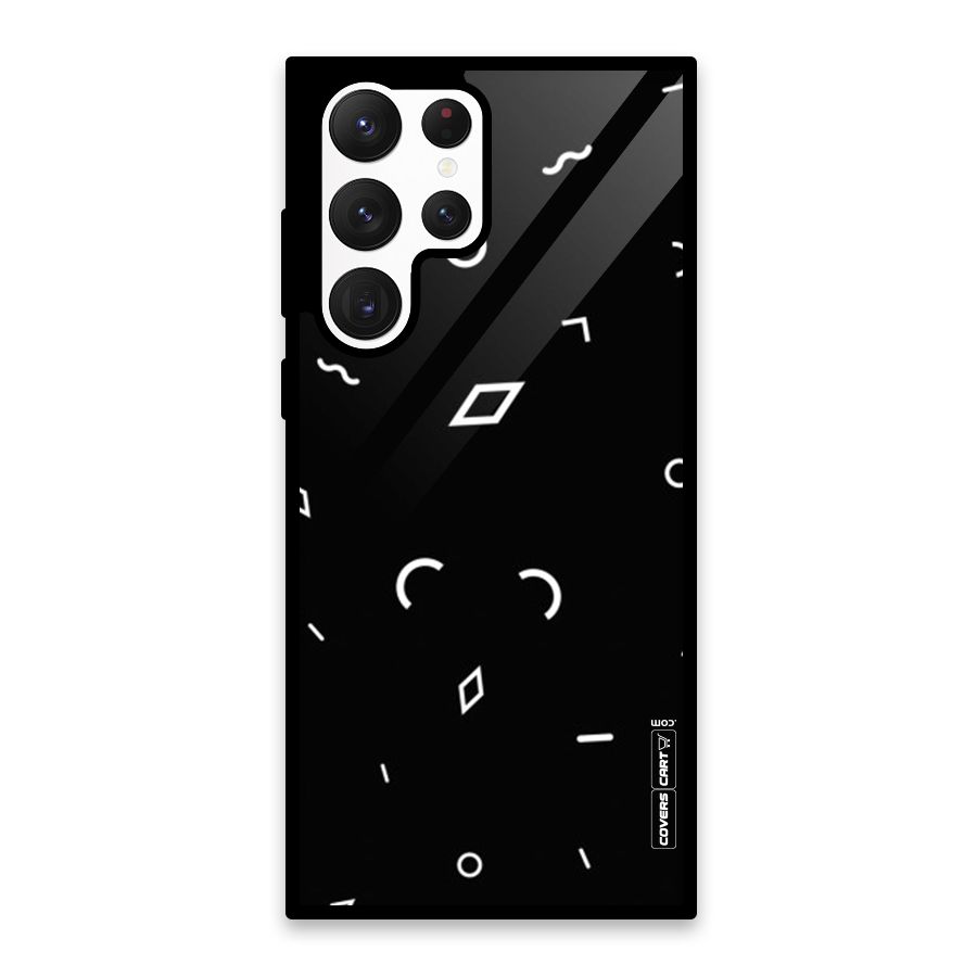 Minimal Shapes Glass Back Case for Galaxy S22 Ultra 5G