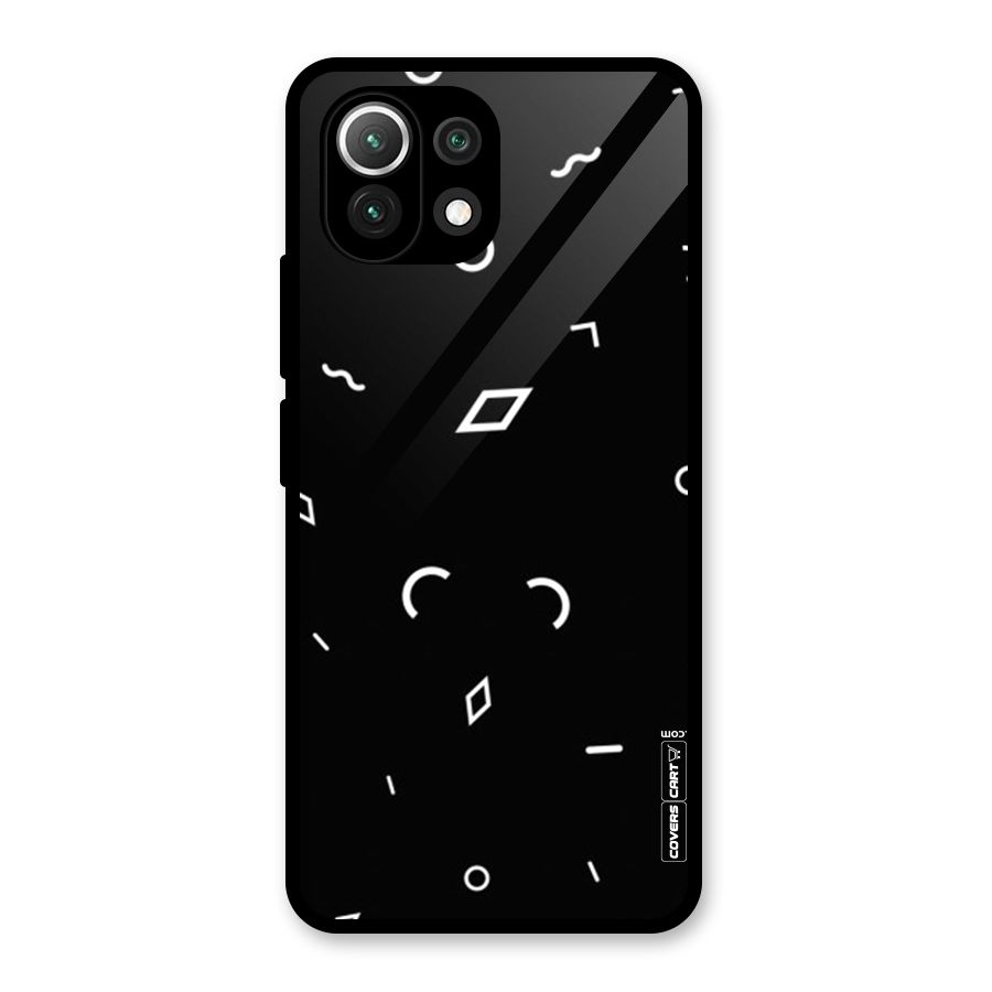 Minimal Shapes Glass Back Case for Mi 11 Lite NE 5G