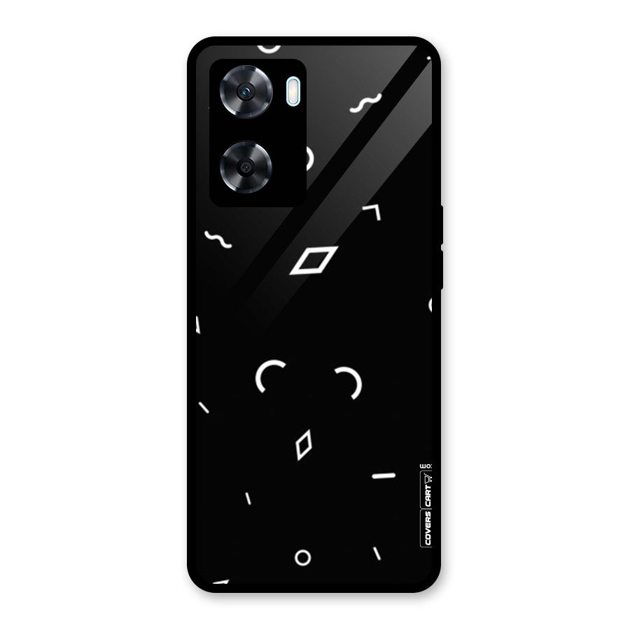 Minimal Shapes Glass Back Case for Oppo A77