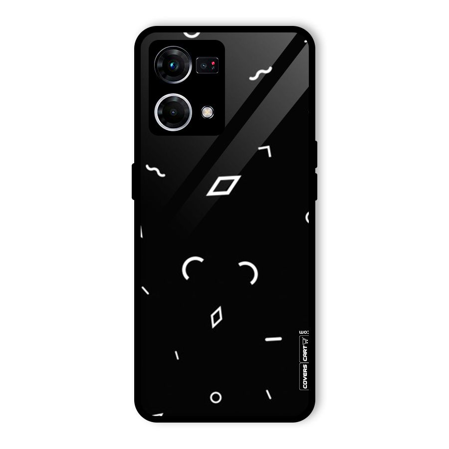 Minimal Shapes Glass Back Case for Oppo F21 Pro 5G