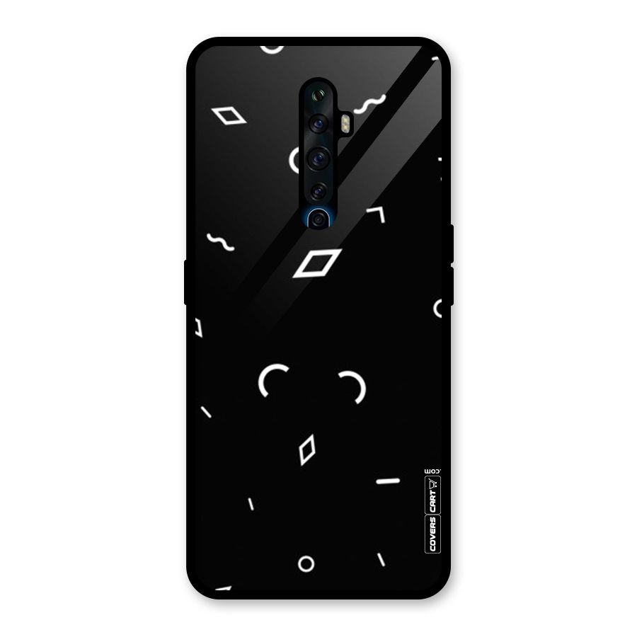 Minimal Shapes Glass Back Case for Oppo Reno2 F
