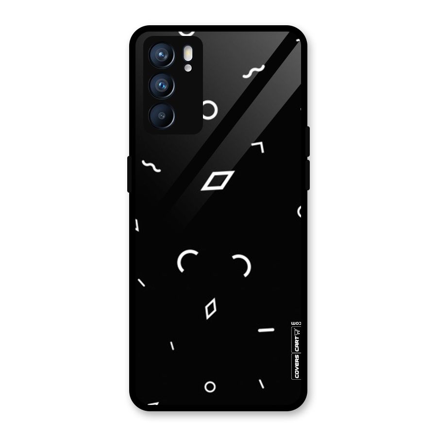 Minimal Shapes Glass Back Case for Oppo Reno6 5G