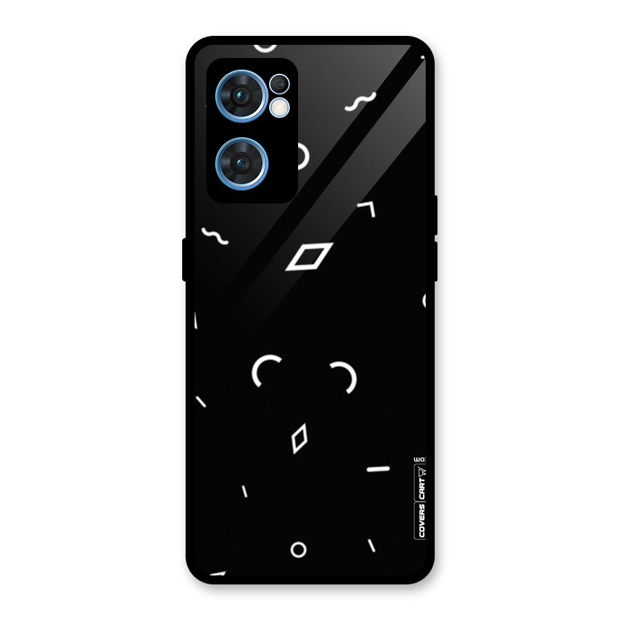 Minimal Shapes Glass Back Case for Oppo Reno7 5G