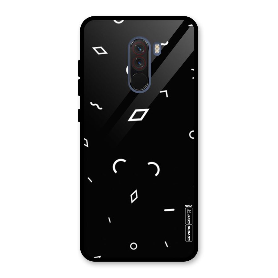 Minimal Shapes Glass Back Case for Poco F1