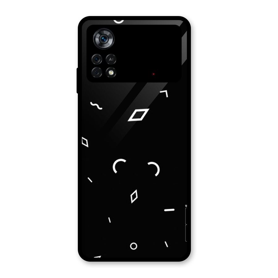 Minimal Shapes Glass Back Case for Poco X4 Pro 5G