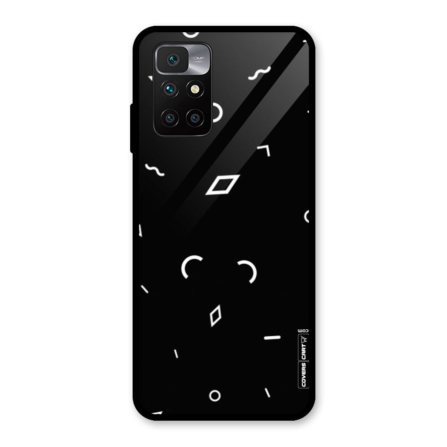 Minimal Shapes Glass Back Case for Redmi 10 Prime