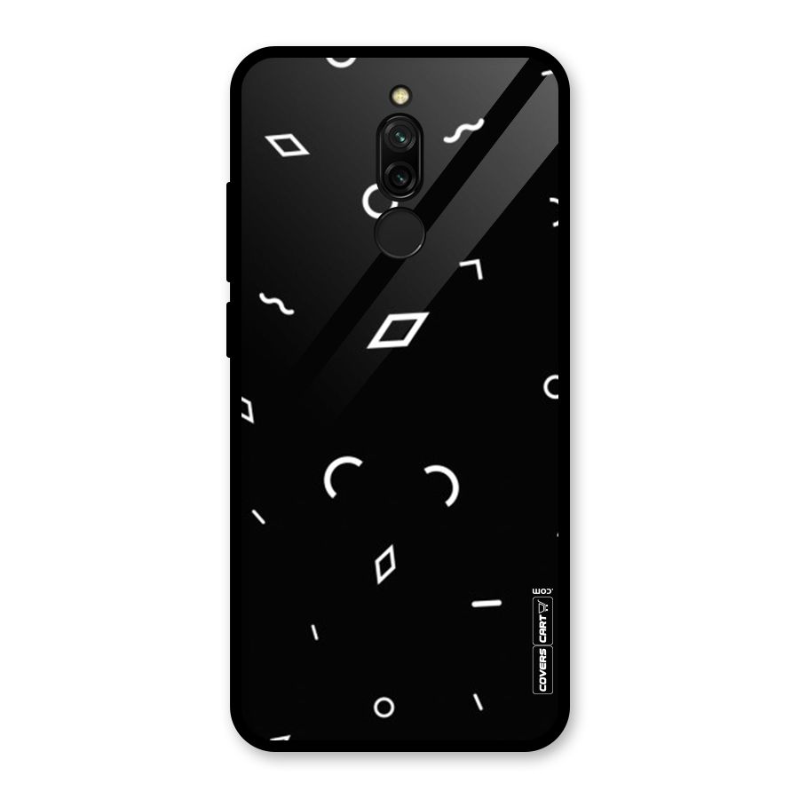 Minimal Shapes Glass Back Case for Redmi 8