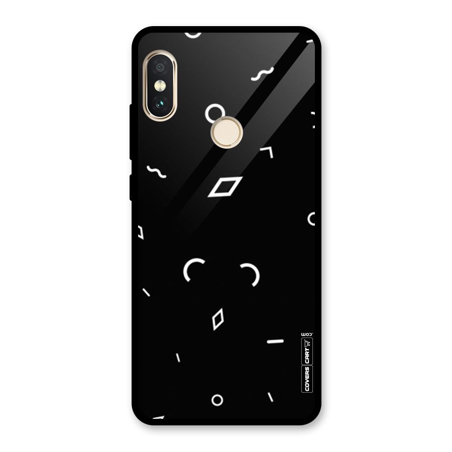 Minimal Shapes Glass Back Case for Redmi Note 5 Pro