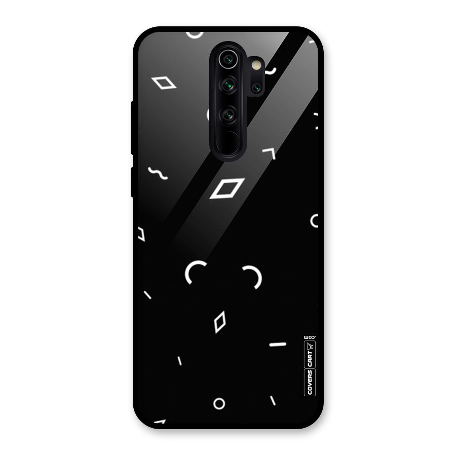 Minimal Shapes Glass Back Case for Redmi Note 8 Pro