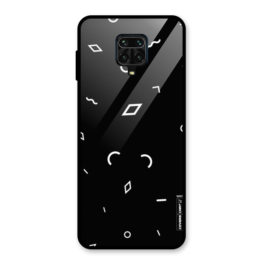Minimal Shapes Glass Back Case for Redmi Note 9 Pro