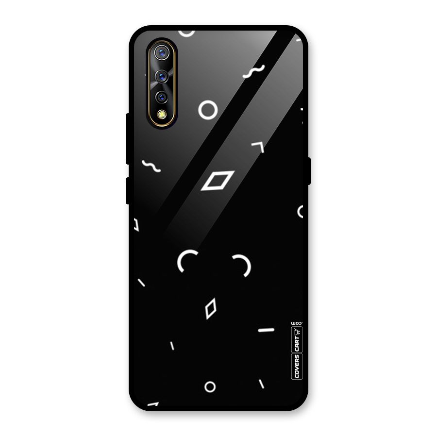 Minimal Shapes Glass Back Case for Vivo S1