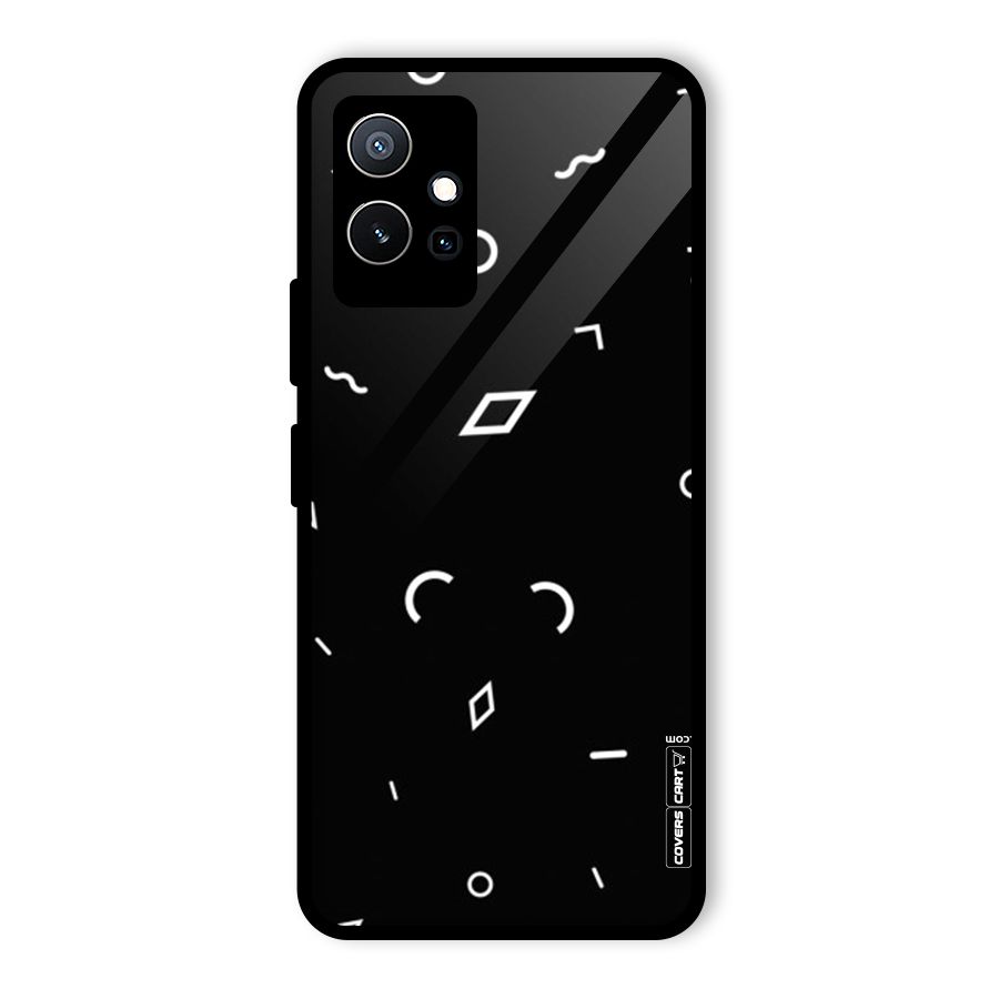 Minimal Shapes Glass Back Case for Vivo T1 5G
