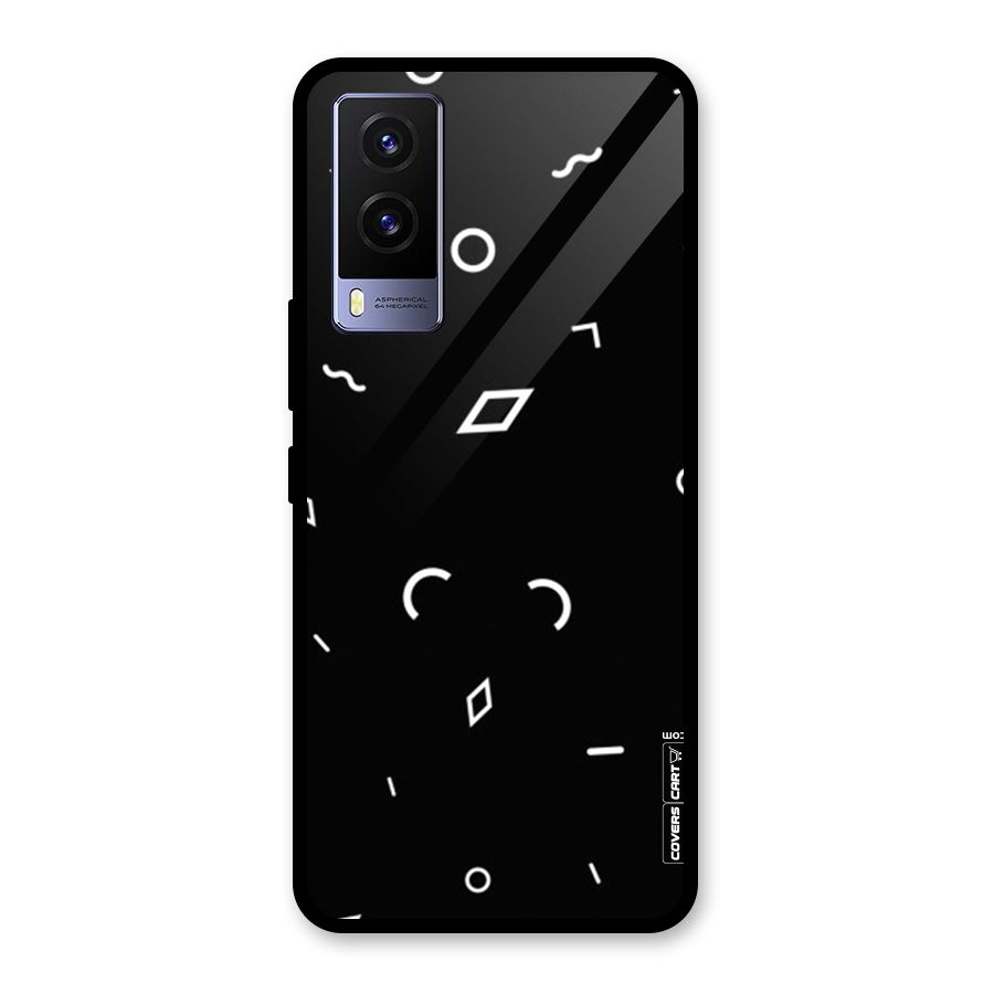 Minimal Shapes Glass Back Case for Vivo V21e 5G