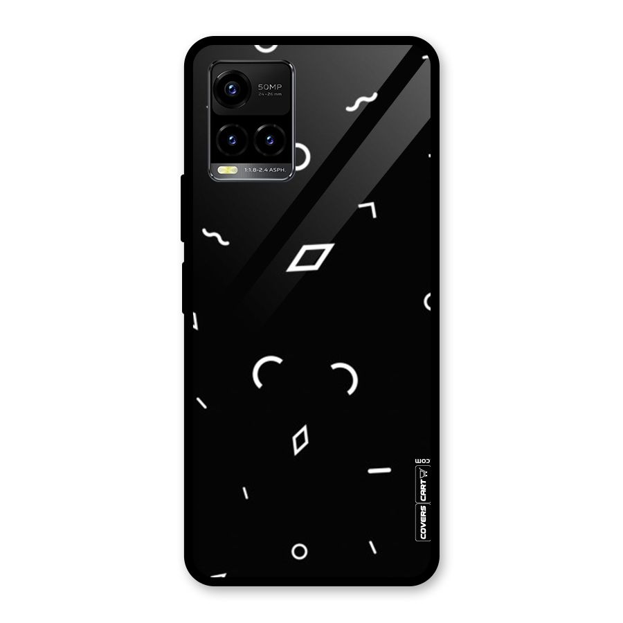 Minimal Shapes Glass Back Case for Vivo Y21T