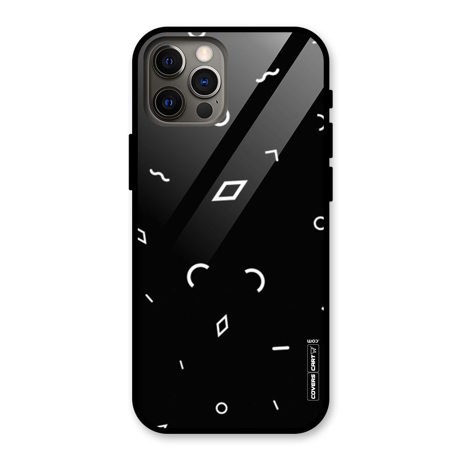 Minimal Shapes Glass Back Case for iPhone 12 Pro