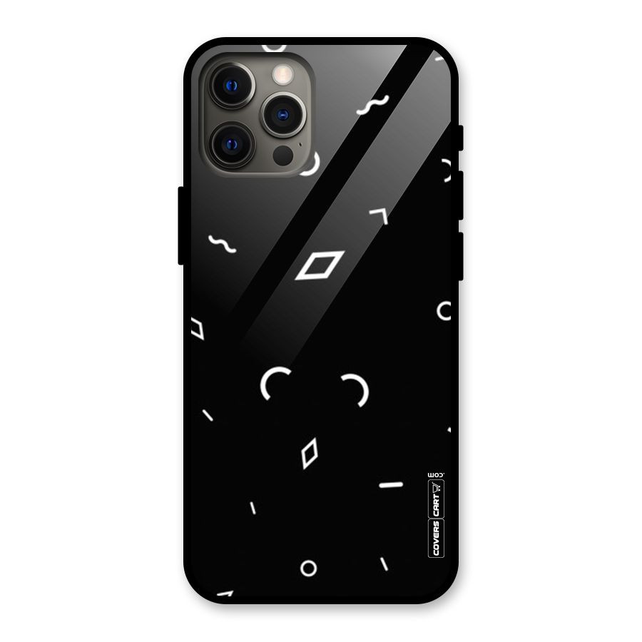 Minimal Shapes Glass Back Case for iPhone 12 Pro Max