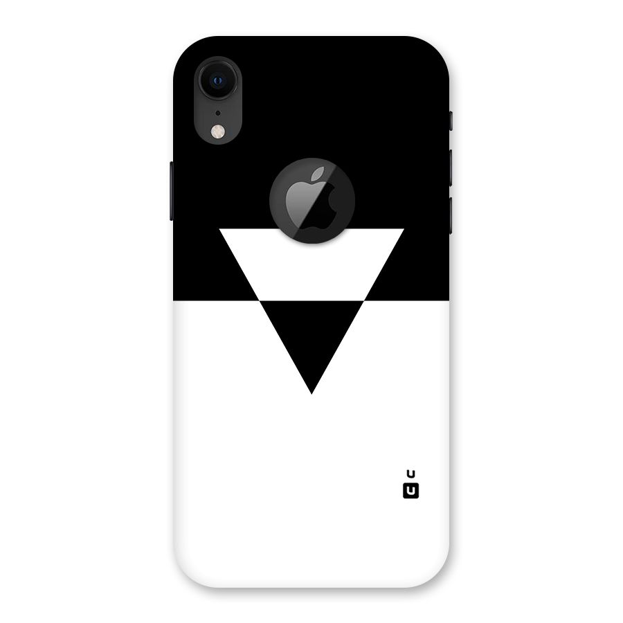 Minimal Triangle Back Case for iPhone XR Logo Cut