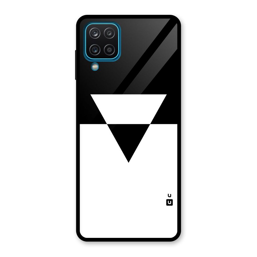 Minimal Triangle Glass Back Case for Galaxy A12