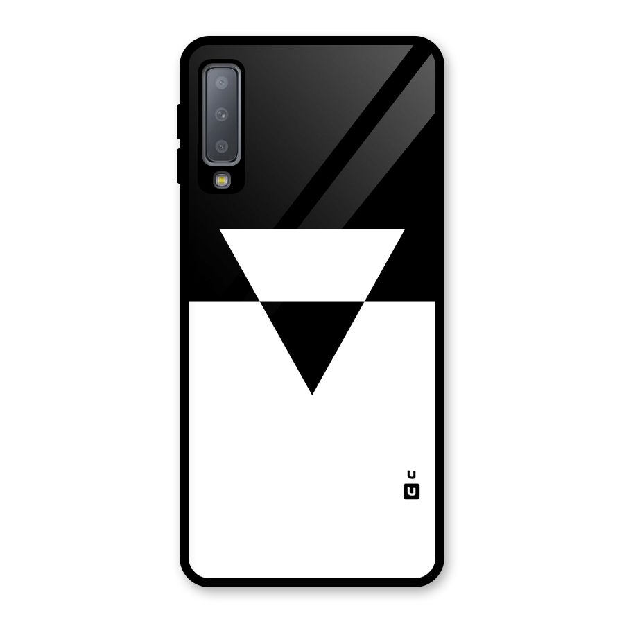 Minimal Triangle Glass Back Case for Galaxy A7 (2018)