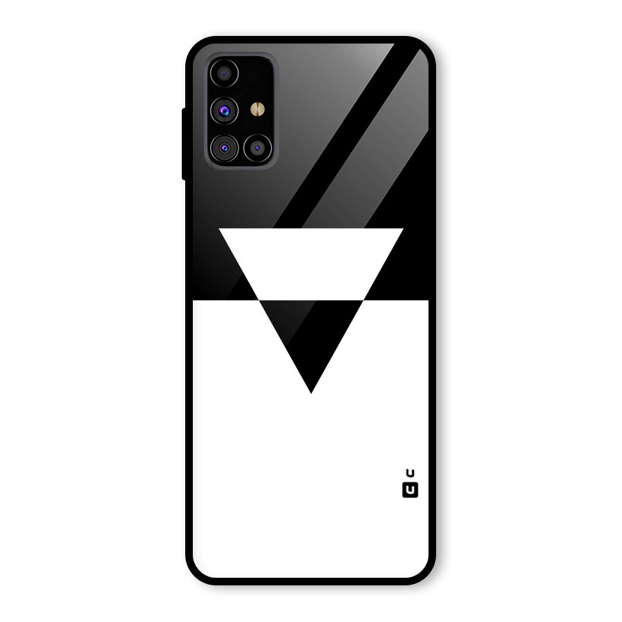 Minimal Triangle Glass Back Case for Galaxy M31s