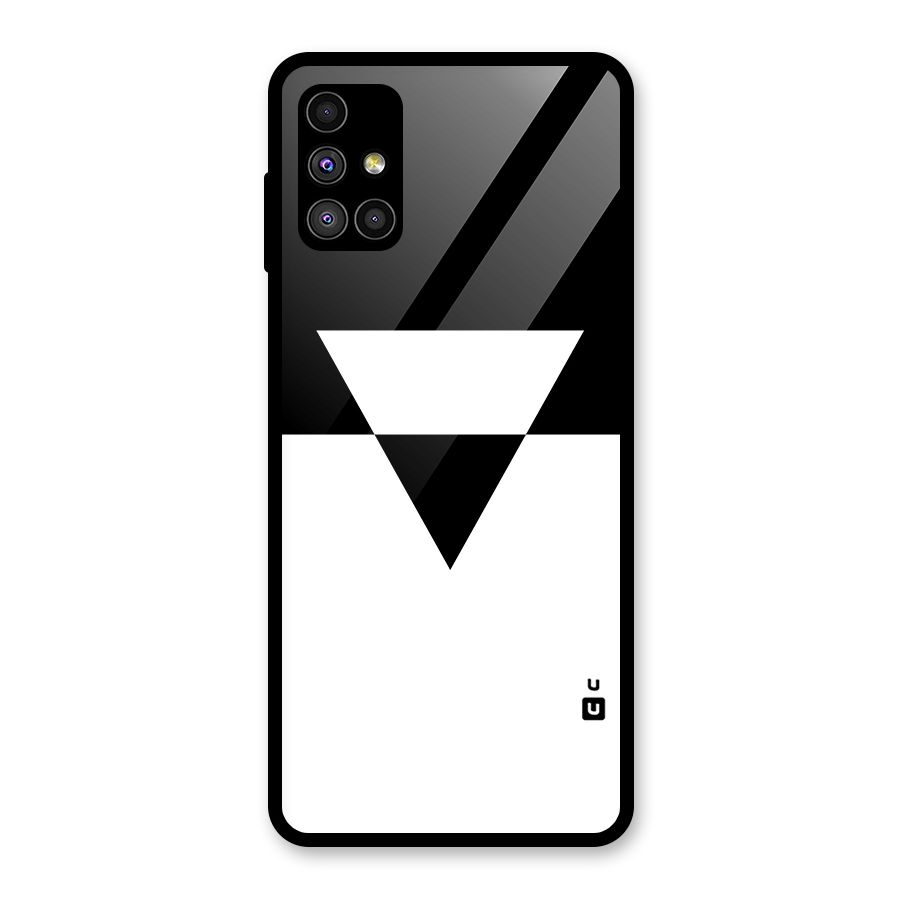 Minimal Triangle Glass Back Case for Galaxy M51