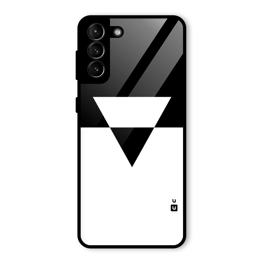 Minimal Triangle Glass Back Case for Galaxy S21 Plus