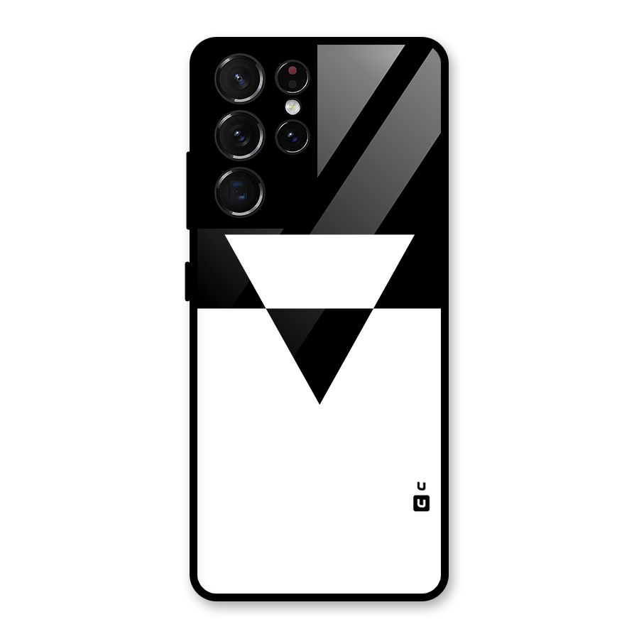 Minimal Triangle Glass Back Case for Galaxy S21 Ultra 5G