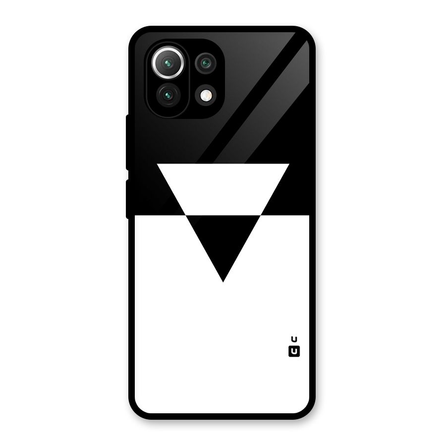 Minimal Triangle Glass Back Case for Mi 11 Lite
