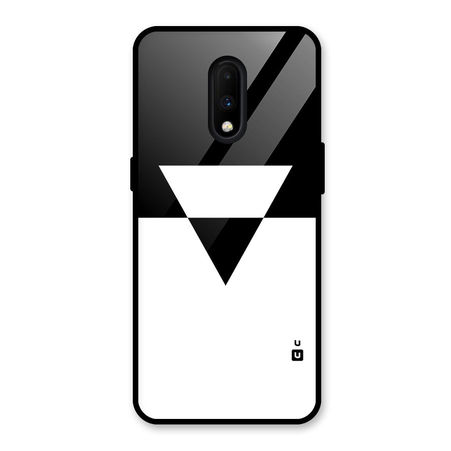 Minimal Triangle Glass Back Case for OnePlus 7