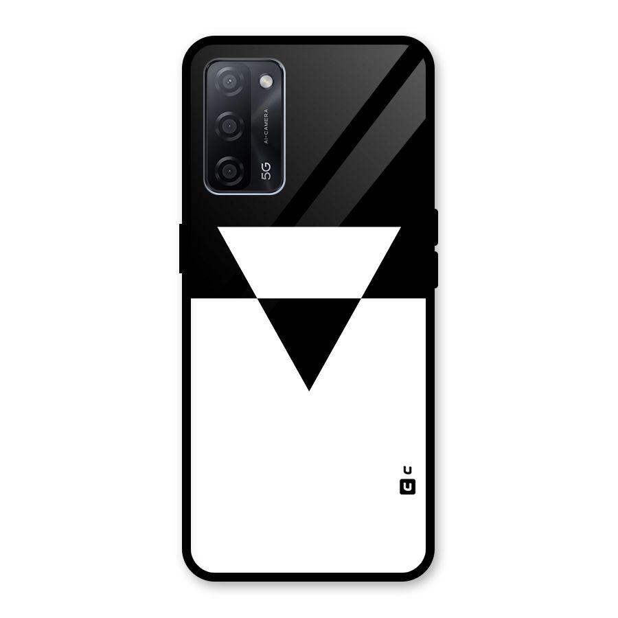 Minimal Triangle Glass Back Case for Oppo A53s 5G