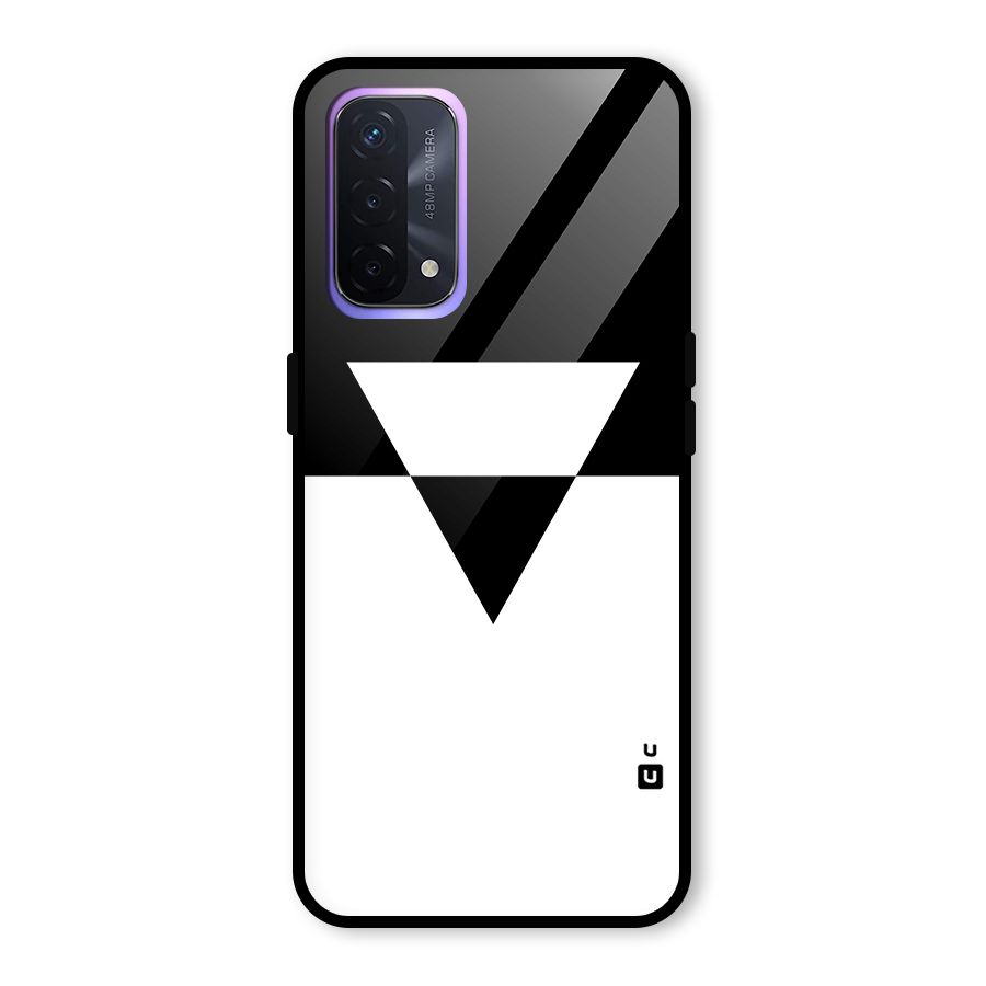 Minimal Triangle Glass Back Case for Oppo A74 5G