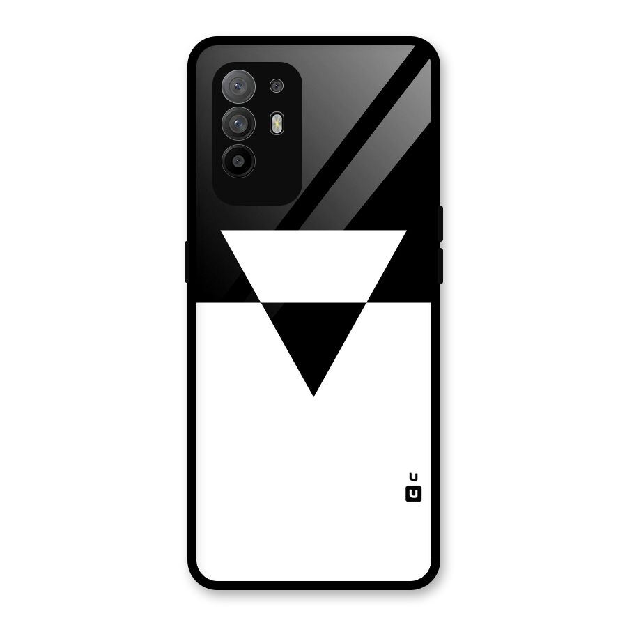 Minimal Triangle Glass Back Case for Oppo F19 Pro Plus 5G