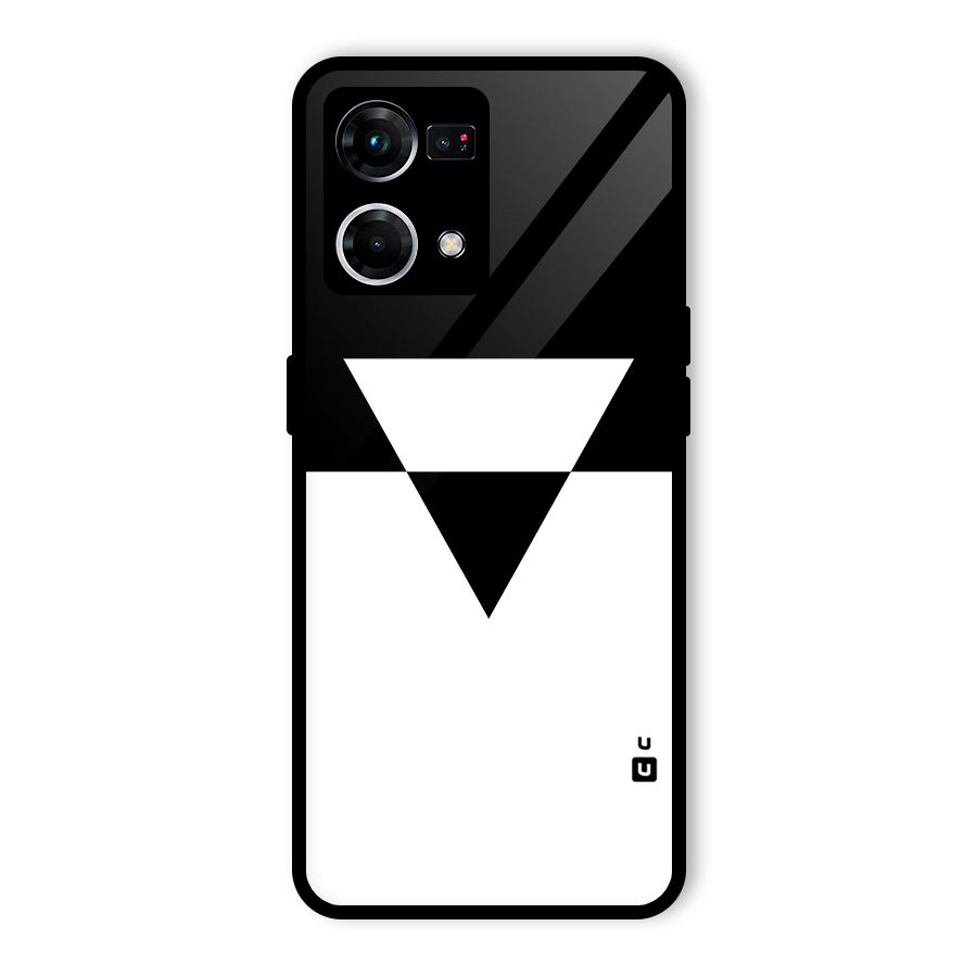 Minimal Triangle Glass Back Case for Oppo F21 Pro 4G