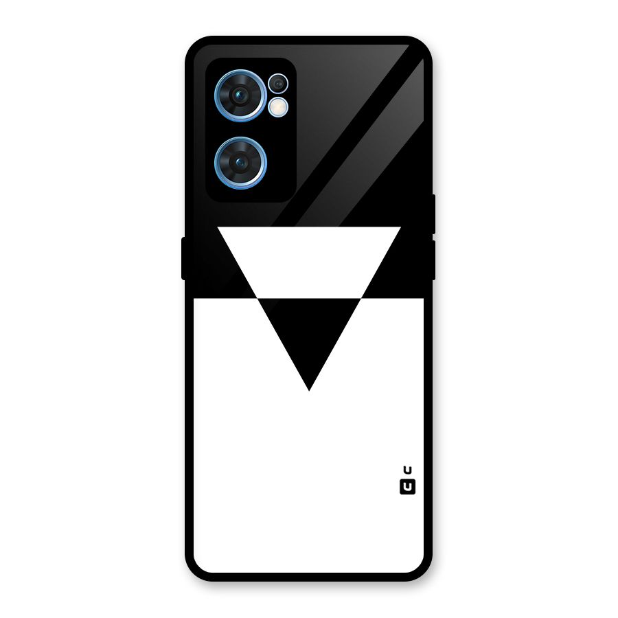 Minimal Triangle Glass Back Case for Oppo Reno7 5G