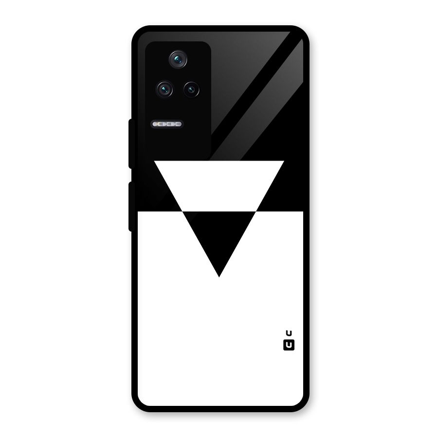 Minimal Triangle Glass Back Case for Poco F4 5G