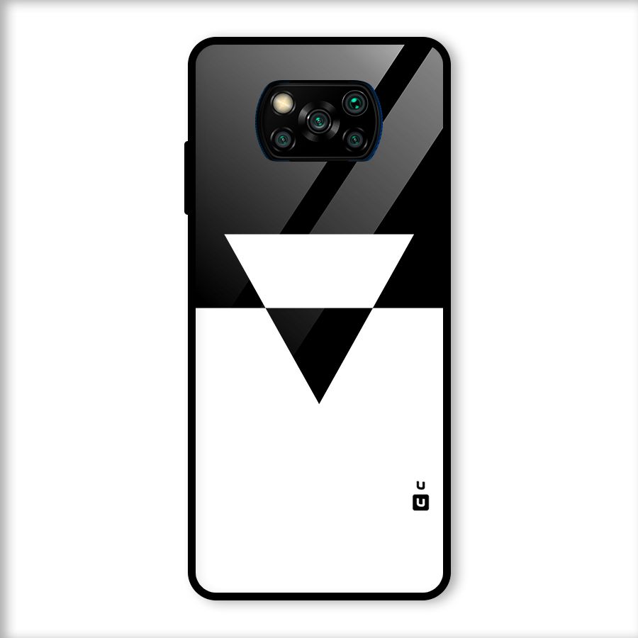 Minimal Triangle Glass Back Case for Poco X3