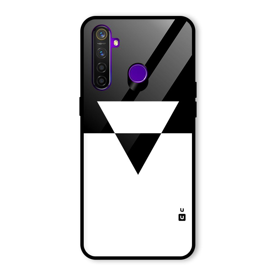 Minimal Triangle Glass Back Case for Realme 5 Pro