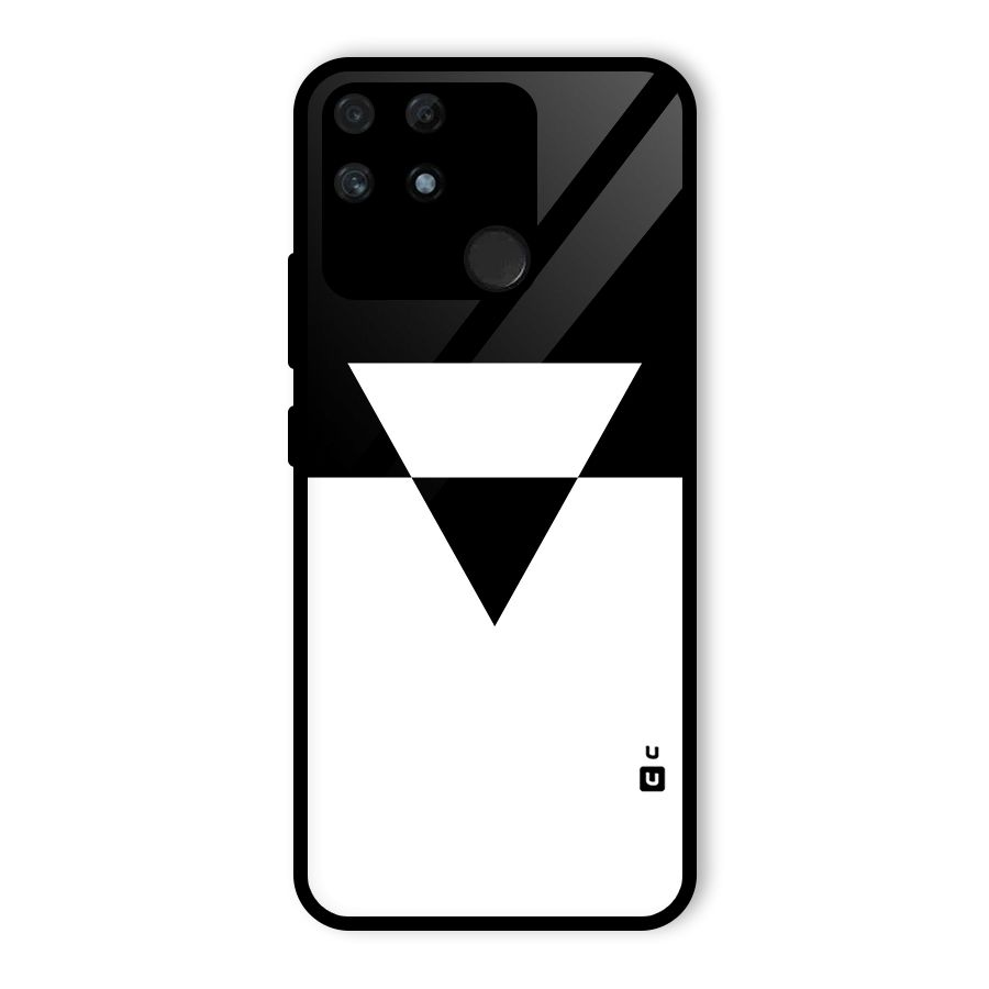 Minimal Triangle Glass Back Case for Realme Narzo 50A