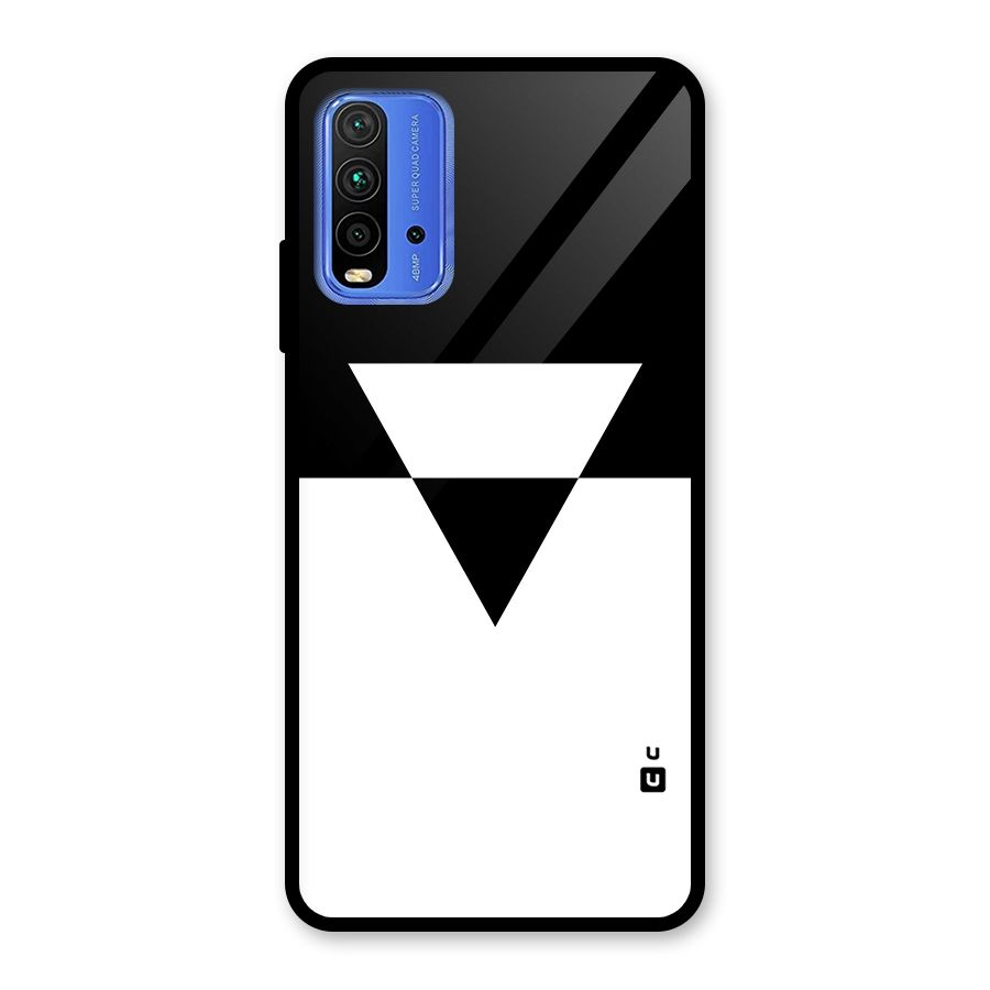 Minimal Triangle Glass Back Case for Redmi 9 Power