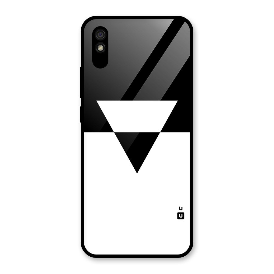 Minimal Triangle Glass Back Case for Redmi 9i