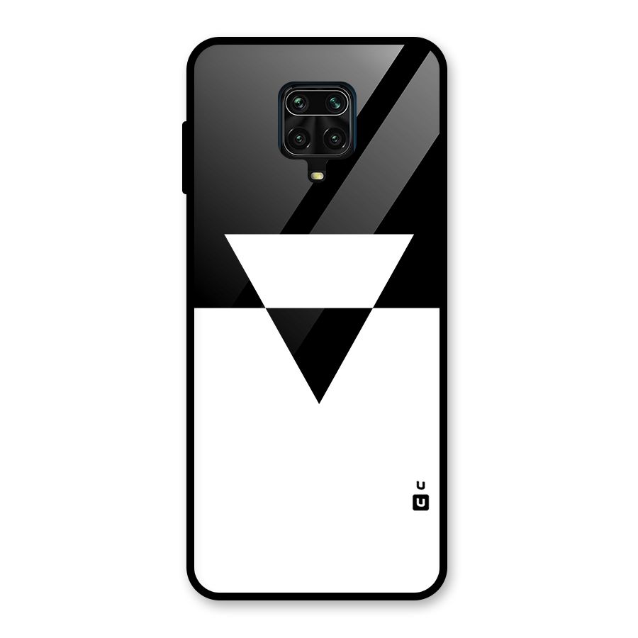 Minimal Triangle Glass Back Case for Redmi Note 10 Lite