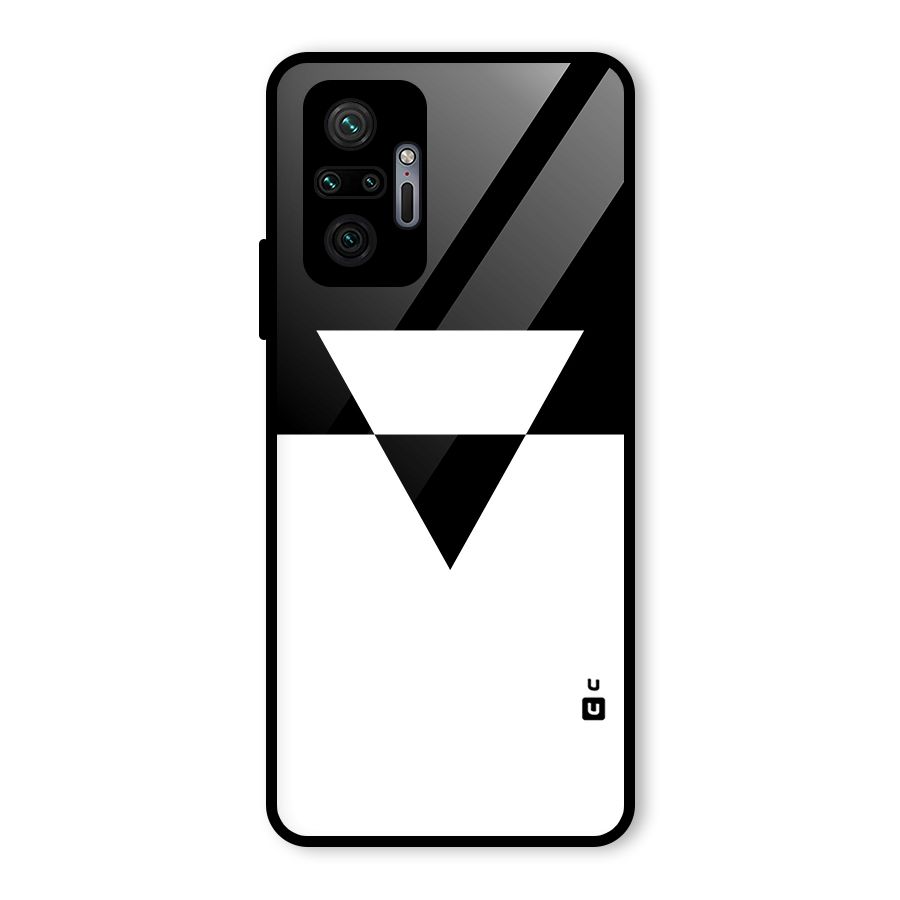 Minimal Triangle Glass Back Case for Redmi Note 10 Pro Max