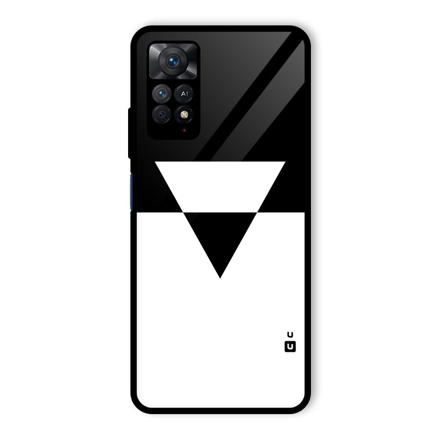 Minimal Triangle Glass Back Case for Redmi Note 11 Pro