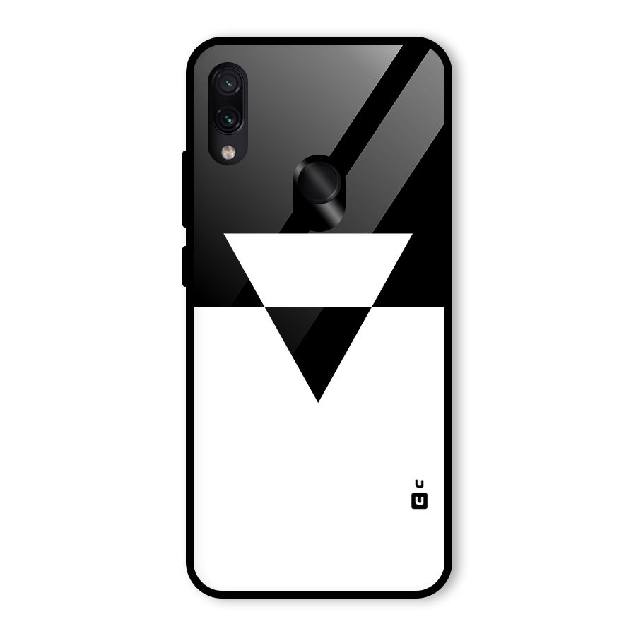 Minimal Triangle Glass Back Case for Redmi Note 7 Pro
