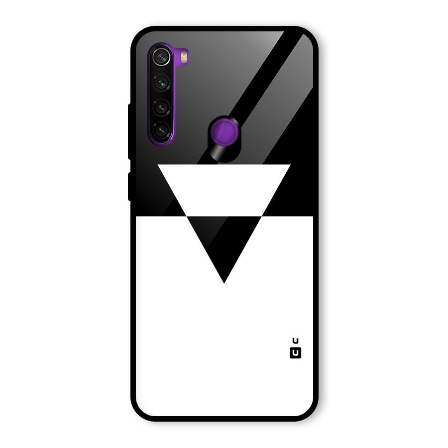 Minimal Triangle Glass Back Case for Redmi Note 8