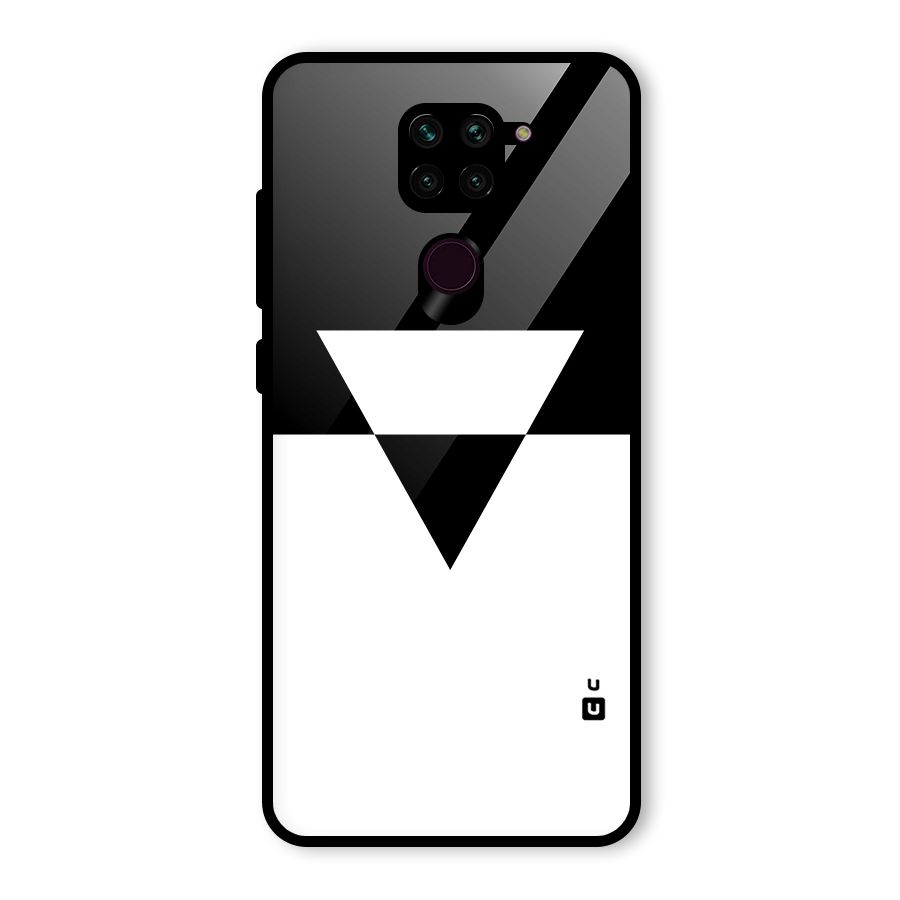 Minimal Triangle Glass Back Case for Redmi Note 9